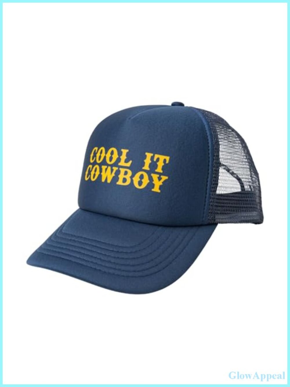 Adjustable Trucker Hat with Mesh Side Panels - Unisex